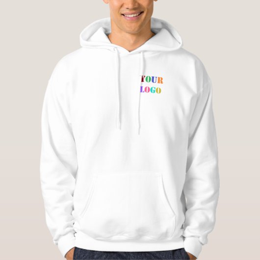 Aangepaste Logo Website Promotie Business Hoodie (Voorkant)