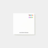 Aangepaste Logo website Uw zakelijke Post-it® note (Voorkant)
