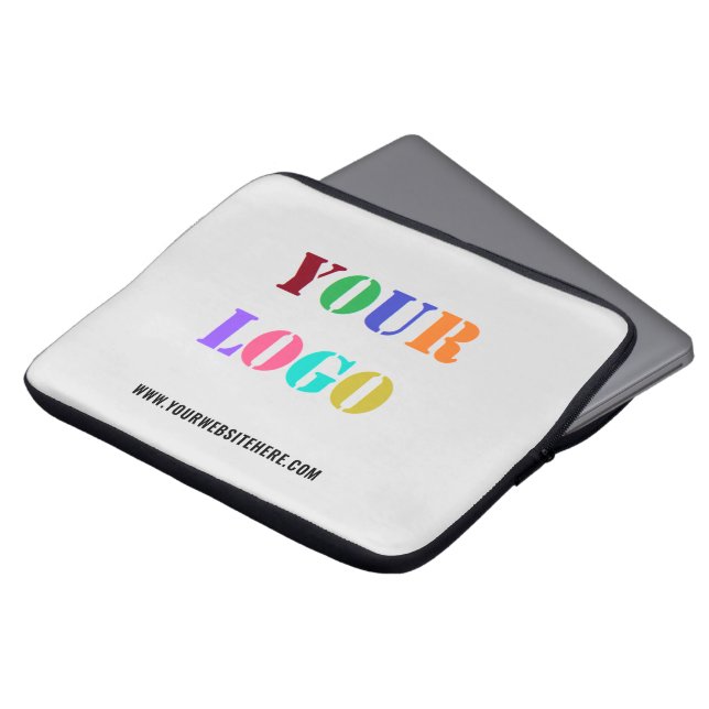 Aangepaste Logo website voor speciale laptophoes Laptop Sleeve (Voorkant top)