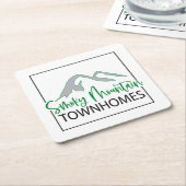 Aangepaste Logo Wegwerp Onderzetters (Schuin)