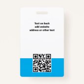 Aangepaste Logo werknemer foto gepersonaliseerd bl Badge (Achterkant)