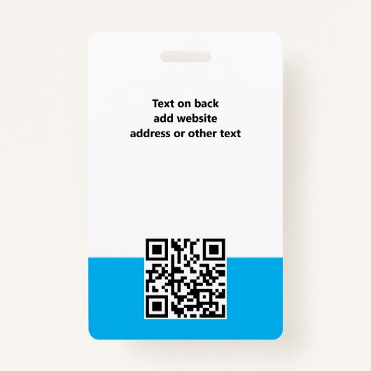 Aangepaste Logo werknemer foto gepersonaliseerd bl Badge (Achterkant)