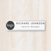 Aangepaste Logo werknemer Magnetic of Safety Pin Deurbordje (Voorkant)