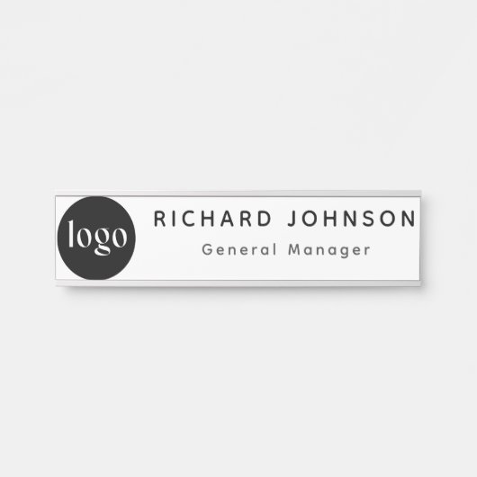 Aangepaste Logo werknemer Magnetic of Safety Pin Deurbordje (Voorkant)