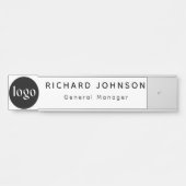 Aangepaste Logo werknemer Magnetic of Safety Pin Deurbordje (Voorkant)