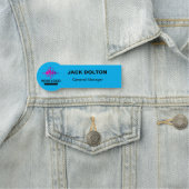 Aangepaste Logo werknemer Magnetic of Safety Pin Naamplaatje (In situ)