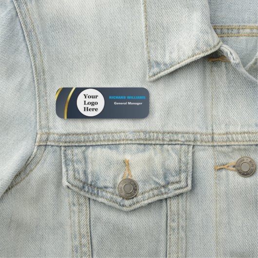 Aangepaste Logo werknemer Magnetic of Safety Pin Naamplaatje (In situ)