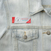 Aangepaste Logo werknemer Magnetic of Safety Pin Naamplaatje (In situ)