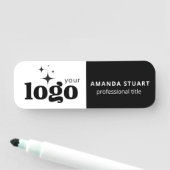 Aangepaste Logo werknemer Magnetic of Safety Pin Naamplaatje (In situ)