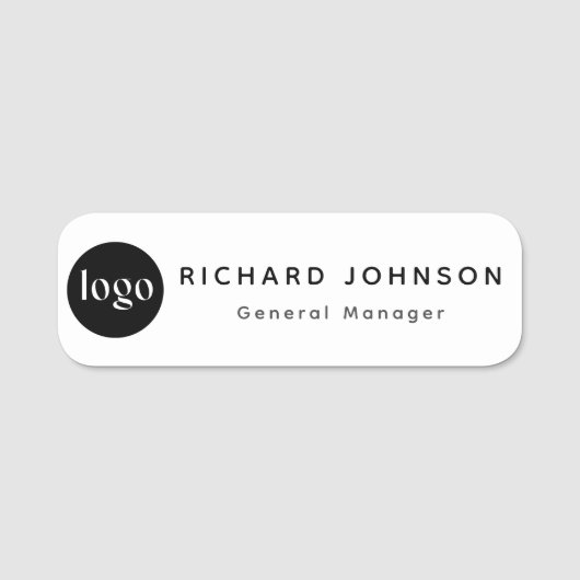 Aangepaste Logo werknemer Magnetic of Safety Pin Naamplaatje (Voorkant)