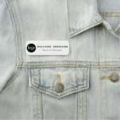 Aangepaste Logo werknemer Magnetic of Safety Pin Naamplaatje (In situ)