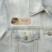 Aangepaste Logo werknemer Magnetic of Safety Pin Naamplaatje (In situ)