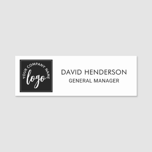 Aangepaste Logo werknemer Magnetic of Safety Pin Naamplaatje (Voorkant)