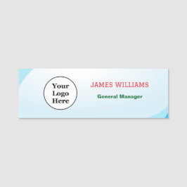 Aangepaste Logo werknemer Magnetic of Safety Pin Naamplaatje
