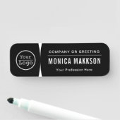 Aangepaste Logo werknemer Magnetic of Safety Pin Naamplaatje (In situ)