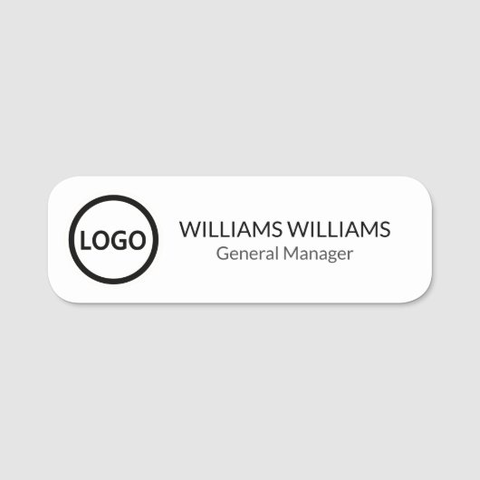 Aangepaste Logo werknemer Magnetic of Safety Pin Naamplaatje (Voorkant)