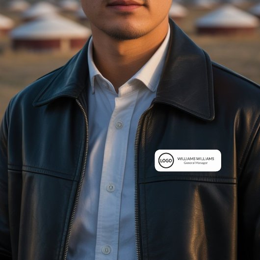 Aangepaste Logo werknemer Magnetic of Safety Pin Naamplaatje