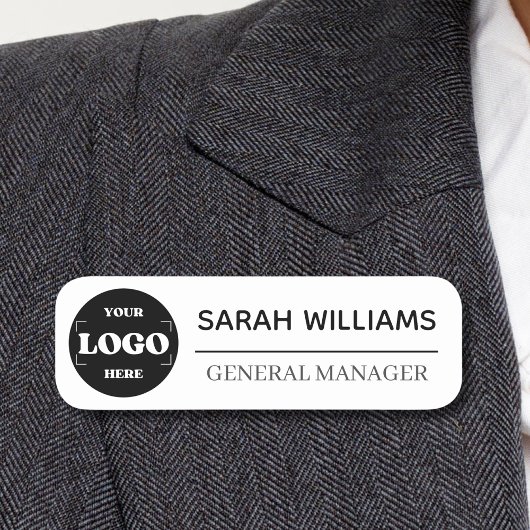 Aangepaste Logo werknemer Magnetic of Safety Pin Naamplaatje