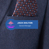 Aangepaste Logo werknemer Magnetic of Safety Pin Naamplaatje