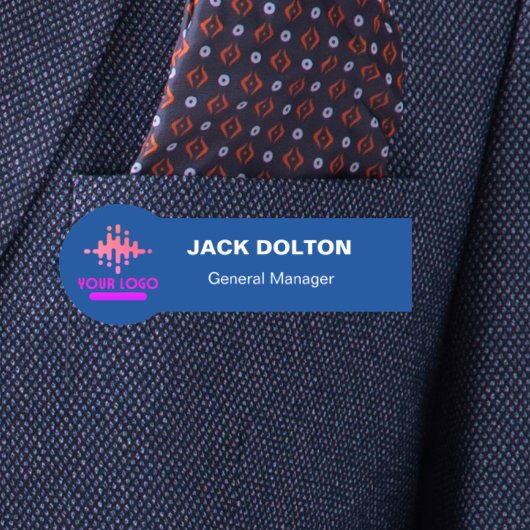 Aangepaste Logo werknemer Magnetic of Safety Pin Naamplaatje