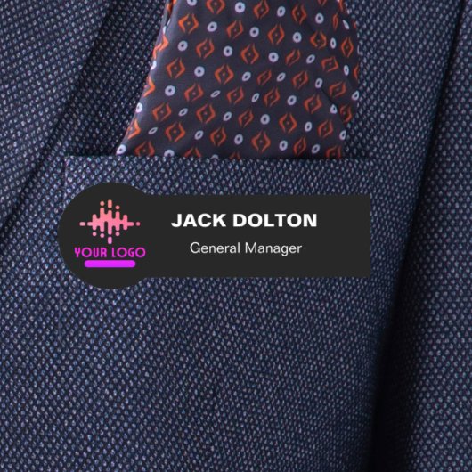 Aangepaste Logo werknemer Magnetic of Safety Pin Naamplaatje