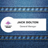 Aangepaste Logo werknemer Magnetic of Safety Pin Naamplaatje