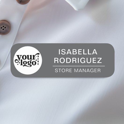 Aangepaste Logo werknemer Magnetic of Safety Pin Naamplaatje