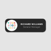 Aangepaste Logo werknemer Magnetic of Safety Pin Naamplaatje (Voorkant)