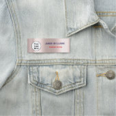 Aangepaste Logo werknemer Magnetic of Safety Pin Naamplaatje (In situ)