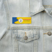 Aangepaste Logo werknemer Magnetic of Safety Pin Naamplaatje (In situ)