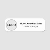 Aangepaste Logo werknemer Magnetic of Safety Pin Naamplaatje (Voorkant)