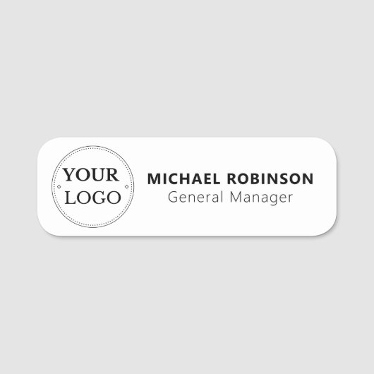 Aangepaste Logo werknemer Magnetic of Safety Pin Naamplaatje (Voorkant)