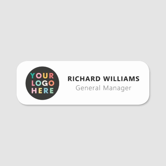 Aangepaste Logo werknemer Magnetic of Safety Pin Naamplaatje (Voorkant)