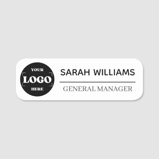 Aangepaste Logo werknemer Magnetic of Safety Pin Naamplaatje (Voorkant)