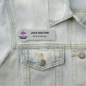 Aangepaste Logo werknemer Magnetic of Safety Pin Naamplaatje (In situ)