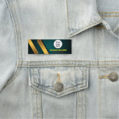 Aangepaste Logo werknemer Magnetic of Safety Pin Naamplaatje (In situ)