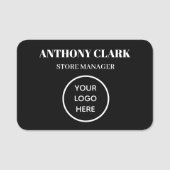 Aangepaste Logo werknemer magnetisch bedrijf Naamplaatje (Voorkant)