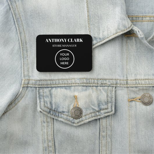 Aangepaste Logo werknemer magnetisch bedrijf Naamplaatje (In situ)