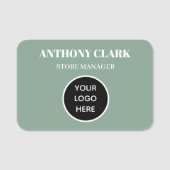 Aangepaste Logo werknemer magnetisch bedrijf Naamplaatje (Voorkant)