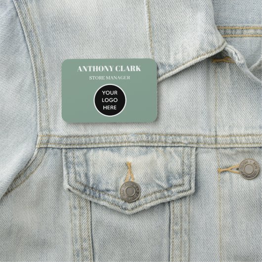 Aangepaste Logo werknemer magnetisch bedrijf Naamplaatje (In situ)