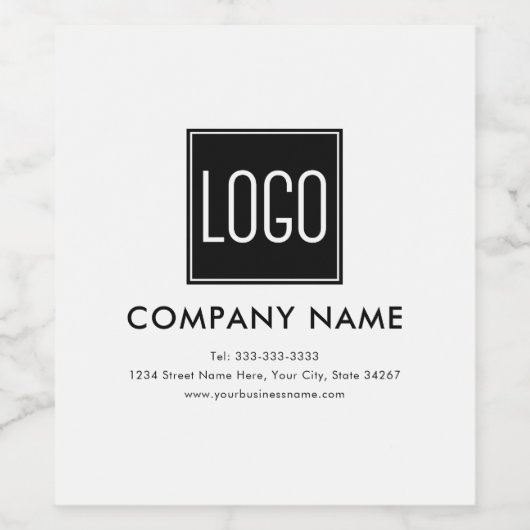 Aangepaste Logo Wijn Etiket (Enkel label)