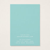 Aangepaste logo witte-grensaqua-oorenkaart visitekaartje (Achterkant)