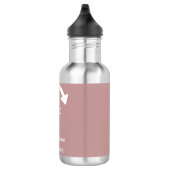 Aangepaste logo zakelijk | Roos Taupe Waterfles (Rechts)