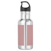 Aangepaste logo zakelijk | Roos Taupe Waterfles (Achterkant)