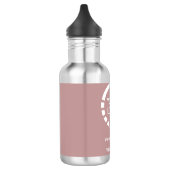 Aangepaste logo zakelijk | Roos Taupe Waterfles (Links)