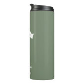 Aangepaste logo zakelijk | Sage Green Thermosbeker (Geroteerd rechts)