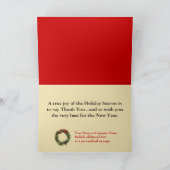 Aangepaste Logo Zakelijke Kerst Kaarten (Binnen)