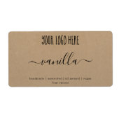 Aangepaste Logo zeep Label Kraft Sticker (Voorkant)
