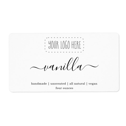 Aangepaste Logo zeep Label-Sticker Etiket (Voorkant)