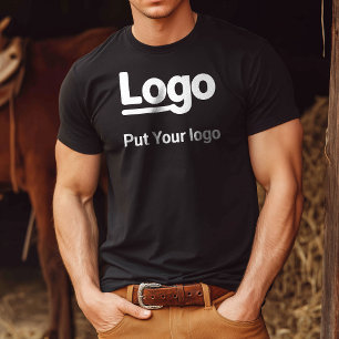 Aangepaste Logo Zet uw Logo ontwerp T-shirt